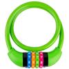 IDEALUX Bike Lock Cable, Bicycle Cable Lock with 4 Digit Combination & Alloy Lock Head, Resettable Kids Bike Cable Lock, 2 Ft x 0.45 IN, Lock for Bike, Scooter, Skateboard, Motorcycle, E Bike (Green) view 1