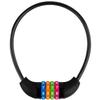IDEALUX Bike Lock Cable, 4-Digit Combination With Metal Lock Head, Resettable, 2 Feet x 0.45 in, for Bicycle, Scooter, Skateboard, Motorcycle, E-Bike (Black) view 2