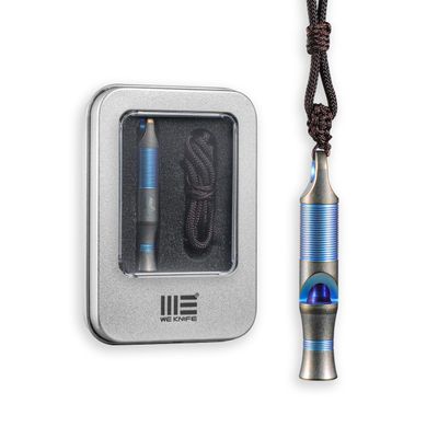 WeKnife Emergency Whistle Survival Loud, Titanium Outdoor Safety Whistle Survival Shrill Loud Blast With Paracord for Kayak, Life Vest, Jacket, Boating, Fishing,Camping, Hiking, Hunting, Coyote A-05BP