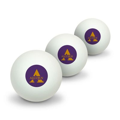 GRAPHICS & MORE Alcorn Primary Logo Novelty Table Tennis Ping Pong Ball 3 Pack