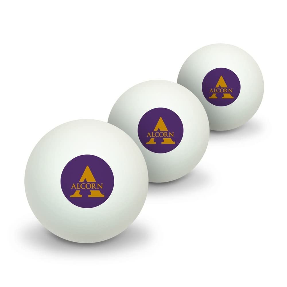 GRAPHICS & MORE Alcorn Primary Logo Novelty Table Tennis Ping Pong Ball 3 Pack