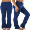 ToBeInStyle Women's High Waist Boot-Cut Pocketless Pants - Eclipse - L view 1