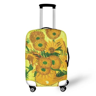 Ystardream Sunflower Travelling Luggage Cover Washable Suitcase Protector Anti-scratch Suitcase Cover Colorful Luggage Suitcase Protective Cover Fits