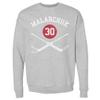 500 LEVEL Clint Malarchuk Sweatshirt (Crew Sweatshirt, XX-Large, Heather Gray) - Clint Malarchuk Quebec 30 Goalie Sticks WHT view 1