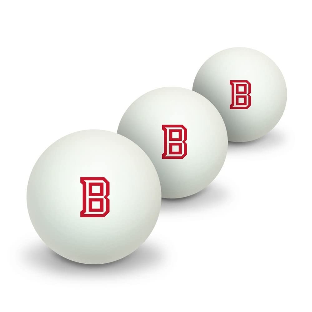 GRAPHICS & MORE Bradley University Secondary Logo Novelty Table Tennis Ping Pong Ball 3 Pack