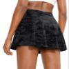 SANTINY Pleated Tennis Skirt for Women with 4 Pockets Women's High Waisted Athletic Golf Skorts Skirts for Running Casual (Grey Camo_XXS) view 1