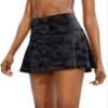 SANTINY Pleated Tennis Skirt for Women with 4 Pockets Women's High Waisted Athletic Golf Skorts Skirts for Running Casual (Grey Camo_XXS) view 2