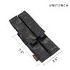 EXCELLENT ELITE SPANKER Open Top Single/Double/Triple Kriss Mag Pouch Tactical Molle MP7 Magazine Pouch (Double Multicam Black) view 2