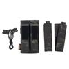 EXCELLENT ELITE SPANKER Open Top Single/Double/Triple Kriss Mag Pouch Tactical Molle MP7 Magazine Pouch (Double Multicam Black) view 3