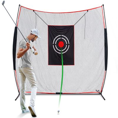 KAIDIDA Golf Practice Net Backyard 7x7FT: Durable Swing Training Target Indoor Outdoor Garage Home Use Portable for Adults & Men Golfer Beginners