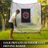 KAIDIDA Golf Practice Net Backyard 7x7FT: Durable Swing Training Target  Indoor Outdoor Garage Home Use  Portable for Adults & Men Golfer Beginners view 4
