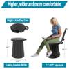 XXL Portable Toilet - 19.7"H Taller Wider Collapsible Adjustable Foldable Camping, Luggable Loo with Lid, Strap,Toilet Bag for Camping, Hiking, Travel and Car with Carry Bag view 2