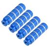 X AUTOHAUX 4pcs Aluminum Alloy Rear Foot Pegs Footrests Universal Blue for BMX MTB Bike Bicycle Fit 3/8 Inch Axles view 1