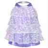 Moggemol Kids Girls Shiny Sequins Dance Dress Leotard Jazz Latin Salsa Rumba Dance Performance Costume Lavender 6 Years view 1