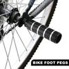 X AUTOHAUX 4pcs Aluminum Alloy Rear Foot Pegs Footrests Universal Black for BMX MTB Bike Bicycle Fit 3/8 Inch Axles view 3