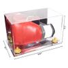 Better Display Cases Acrylic Boxing Glove Display Case with Mirror Case, Yellow Risers and Mirror Base (A011/V16) view 2