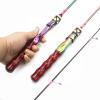BNNP Fishing Pole 1.68m Carbon Ul Spinning Rod Slow Soft Wooden Handle Casting Rods Ultra Light Lure Fishing Rod Solid 2 Tips Colorful Trout Rod (Color : C) view 4