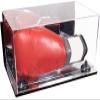 Better Display Cases Acrylic Boxing Glove Display Case with Mirror Case, Black Risers, Wall Mount and Mirror Base (A011/V16) view 1