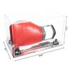 Better Display Cases Clear Acrylic Boxing Glove Display Case with Black Risers and Mirror Base (A011/V16) view 2