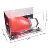 Better Display Cases Acrylic Boxing Glove Display Case with Mirror Case, Black Risers and Mirror Base (A011/V16) view 2