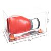 Better Display Cases Clear Acrylic Boxing Glove Display Case with Orange Risers and Mirror Base (A011/V16) view 2