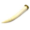 Bone Tusk Pendant | 4.5 Inch Ox Bone Focal Tusk Pendant | Horn Pendant | White view 1