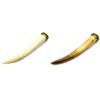 Bone Tusk Pendant | 4.5 Inch Ox Bone Focal Tusk Pendant | Horn Pendant | White view 2