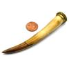 Bone Tusk Pendant | 4.5 Inch Ox Bone Focal Tusk Pendant | Horn Pendant | White view 4