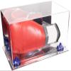 Better Display Cases Acrylic Boxing Glove Display Case with Mirror Case, Navy Blue Risers and Mirror Base (A011/V16) view 1