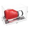 Better Display Cases Clear Acrylic Boxing Glove Display Case with Silver Risers and Mirror Base (A011/V16) view 2