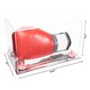 Better Display Cases Clear Acrylic Boxing Glove Display Case with Pink Risers and Mirror Base (A011/V16) view 2