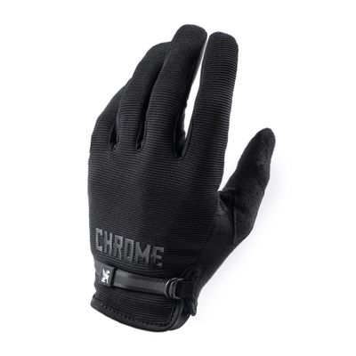 Chrome Industries Cycling Gloves 2.0, Black, Large