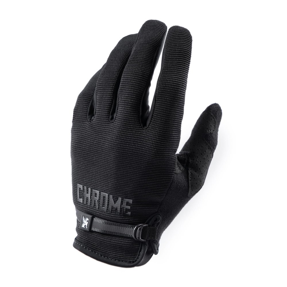 Chrome Industries Cycling Gloves 2.0, Black, Large