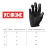 Chrome Industries Cycling Gloves 2.0, Black, Large view 3