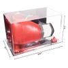 Better Display Cases Acrylic Boxing Glove Display Case with Mirror Case, Red Risers and Mirror Base (A011/V16) view 2