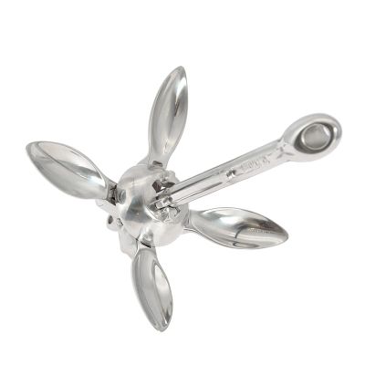 Kayak Fishing Accessories Kayaking Inflatable Boat Anchor Stainless Steel Umbrella Anchor Pleasure Boat Fishing Boat Folding Anchor Marine Accessories for Kayaks Canoes Boats (Size : 2pcs)