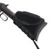 Leather Buttstock Shell Holder, Gun Stock Cover Cheek Rest Riser for .22, .17HMR, .22LR, .22MAG (Cheek Riser - Black) view 2