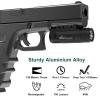 CRONHAWK Pistol Flashlight Rechargeable 700 Lumen Rail Mounted Tactical Flashlight Compact Weapon Light for Gun Light fits Picatinny view 2