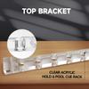GSE Games & Sports Expert 2-Piece Acrylic Wall Mounted Billiard Pool Cue Rack Only, Billiard Sticks Wall Rack (6 Pool Cue) view 2