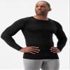 DEVOPS 2 Pack Men's Thermal Long Sleeve Compression Shirts (2X-Large, Black/Heather Charcoal) view 4