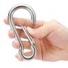 sprookber Stainless Steel Spring Snap Hook Carabiner - 304 Stainless Steel Caribeener Clips, Set of 6 (4.7 Inch) view 4