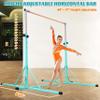 FC FUNCHEER Gymnastics bar,5FT/6FT Horizontal Bars, Adjutable Gymnastic Bar for Kids Ages 5-20, 35.4" to 59"/45" to 71", Weight Limit 500 LBS,Home Gym Equipment view 2