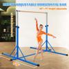Gymnastics Bar, 5'10 Base length 45" to 71" Adjustable Horizontal Bar for Serious Training, 500 LBS Capacity, Professional Home Gym Equipment with Competition-Grade Beech-covered Fiberglass Bar view 2
