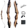 62 Inch Takedown Recurve Bow 25-50lbs Wooden Bow Archery Set Right Hand Archery Recurve Bows for Adults Teens Beginners to Outdoor Practice & Hunting (50LBS) view 1