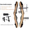 62 Inch Takedown Recurve Bow 25-50lbs Wooden Bow Archery Set Right Hand Archery Recurve Bows for Adults Teens Beginners to Outdoor Practice & Hunting (50LBS) view 3