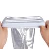 Lystaii Long Shiny Metallic Spandex Glove Elbow Length Opera Gloves 20s Party Cosplay (Silver) view 4