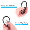 CampTek 5PCS 4"/10cm Carabiner, Extra Large 4" Aluminum Carabeaner Keychain Hook,Spring Snap Key Chain Clip view 3