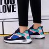 Hbeylia Womens Tie-dye Air Running Shoes Platform Wedge Lightweight Women Lace Up Anti Skid Sneakers Fashion Casual Mesh Air Cushion Walking Tennis Athletic Shoes for Women Girls view 3