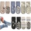 Exegawe Toddler Non Slip Socks, Cute Baby Socks with Grips Crew Socks 5 Pairs(C-5 Mix Colors,M) view 1