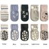 Exegawe Toddler Non Slip Socks, Cute Baby Socks with Grips Crew Socks 5 Pairs(C-5 Mix Colors,M) view 3